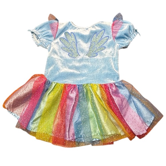 My Little Pony Girls Rainbow Hasbro Rainbow Tulle Dress 12M  Dressup Costume - Picture 3 of 6